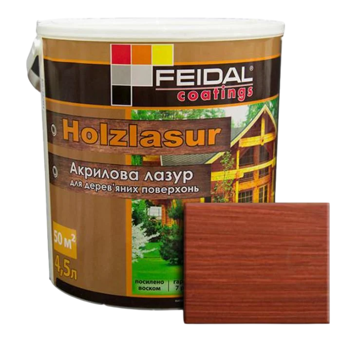 Лазур акрилова Feidal Holzlasur 4,5 л Червоний дерево (1886455886) Лазур акрилова Feidal Holzlasur 4,5 л Червоний дерево (1886455886)