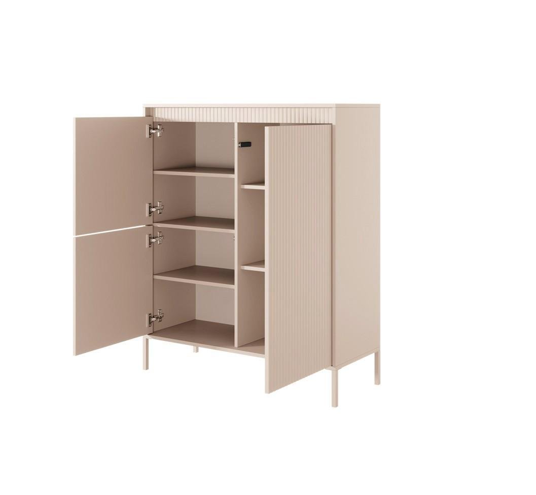 Комод високий Perfect Home Senso 3-дверний 3D Бежевий (PFH-091106) - фото 6