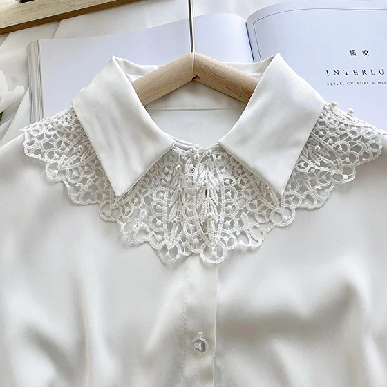 Кружевные воротники на платье/рубашку/блузку Разноцветный (C00910) - фото 9 Кружевные воротники на платье/рубашку/блузку Разноцветный (C00910) - фото 9