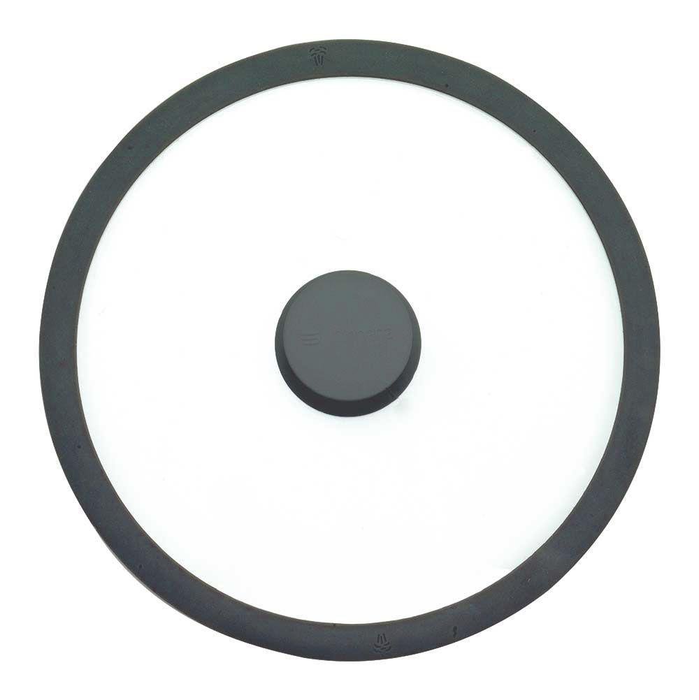 Крышка Tognana Grancucina Grigio Chiaro 26 см силиконовый бортик стекло Серый (V9558T60GRC)