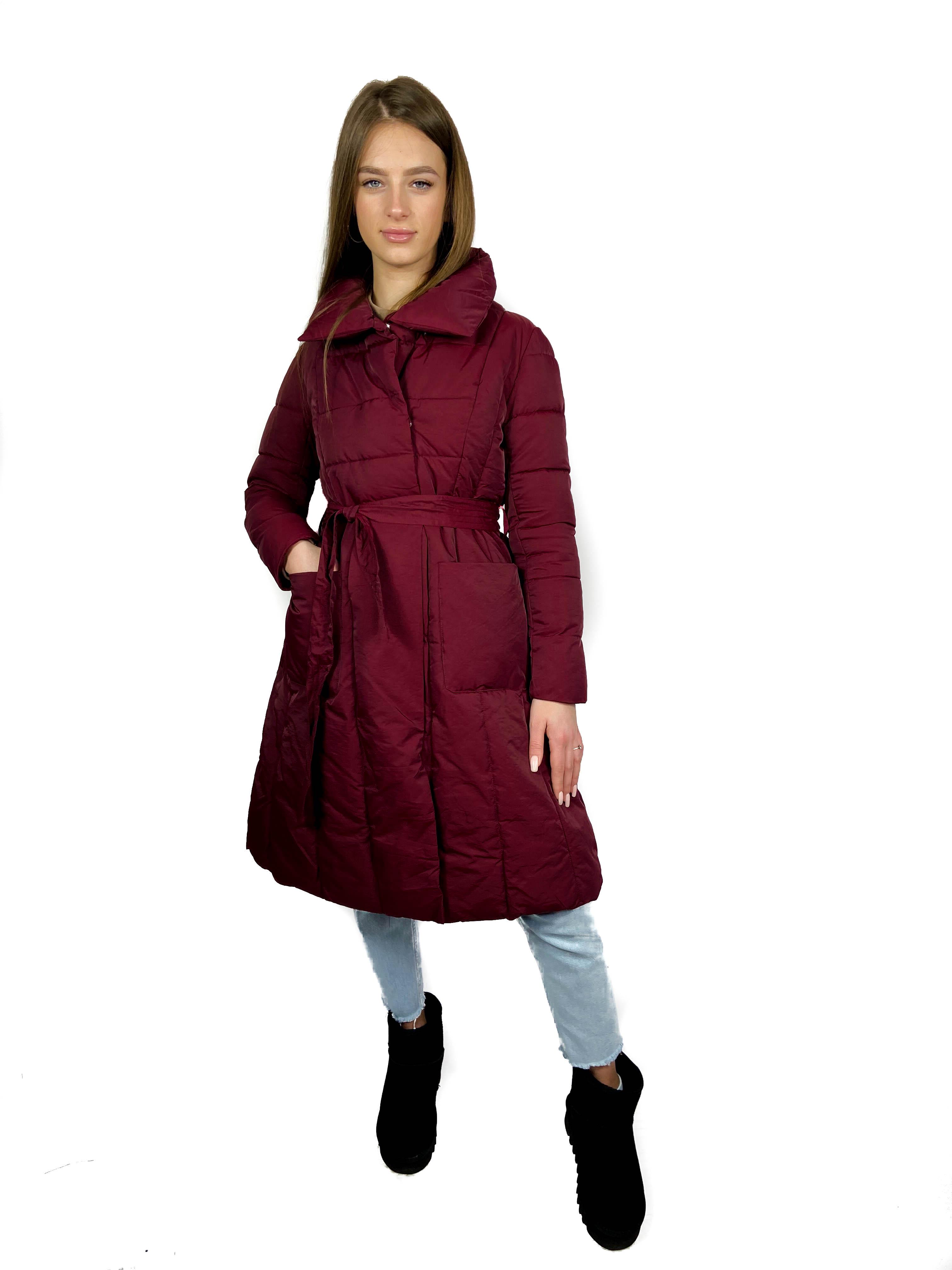 Куртка женская H-YUYALAN без капюшона M Бордовый (PD559-1) Куртка женская H-YUYALAN без капюшона M Бордовый (PD559-1)