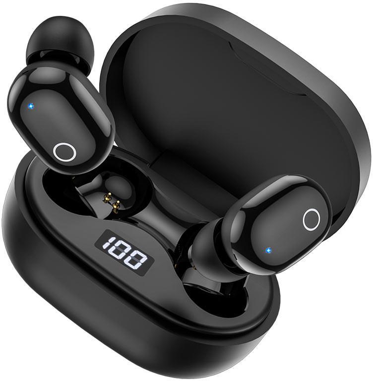 Навушники бездротові Borofone BW06 Bluetooth гарнітура Black (34599) - фото 3