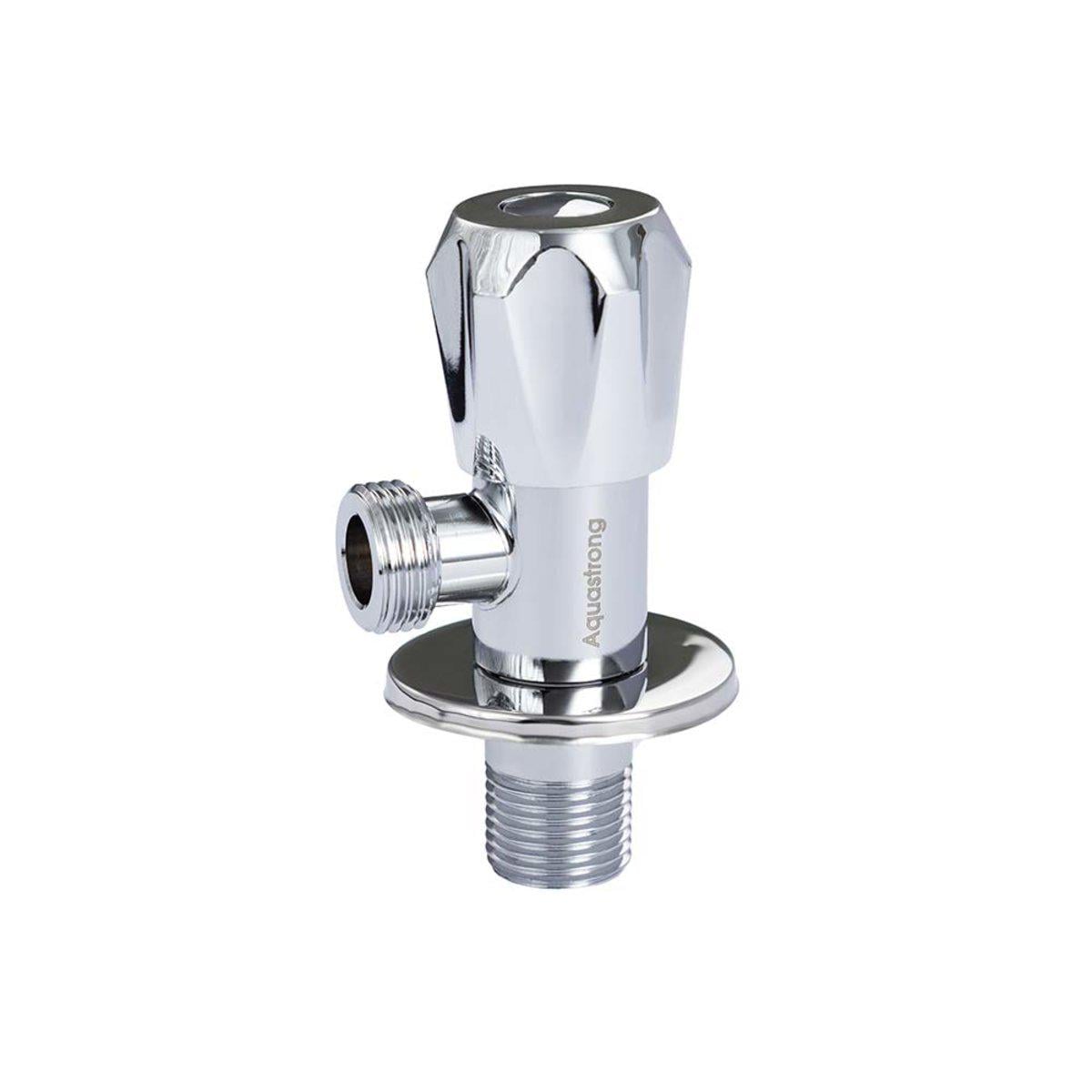 Кран угловой Aquastrong C3 1/2x3/4" ЗЗ нержавеющая сталь Хром (PUD-C311)