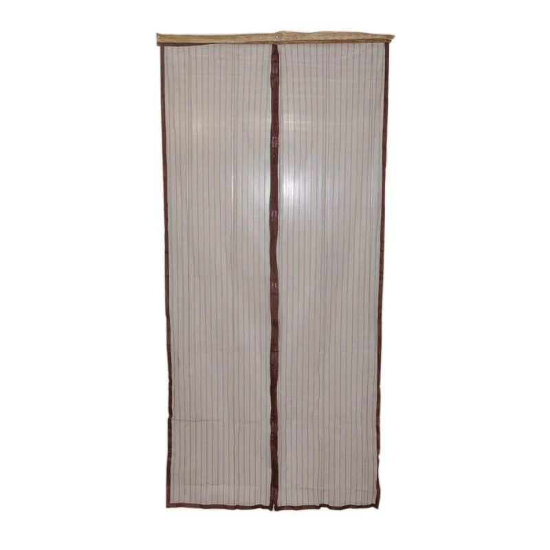 Москітна сітка-шторка для дверей на вбудованих магнітах 100х210 см Коричневий (MX-7924T)