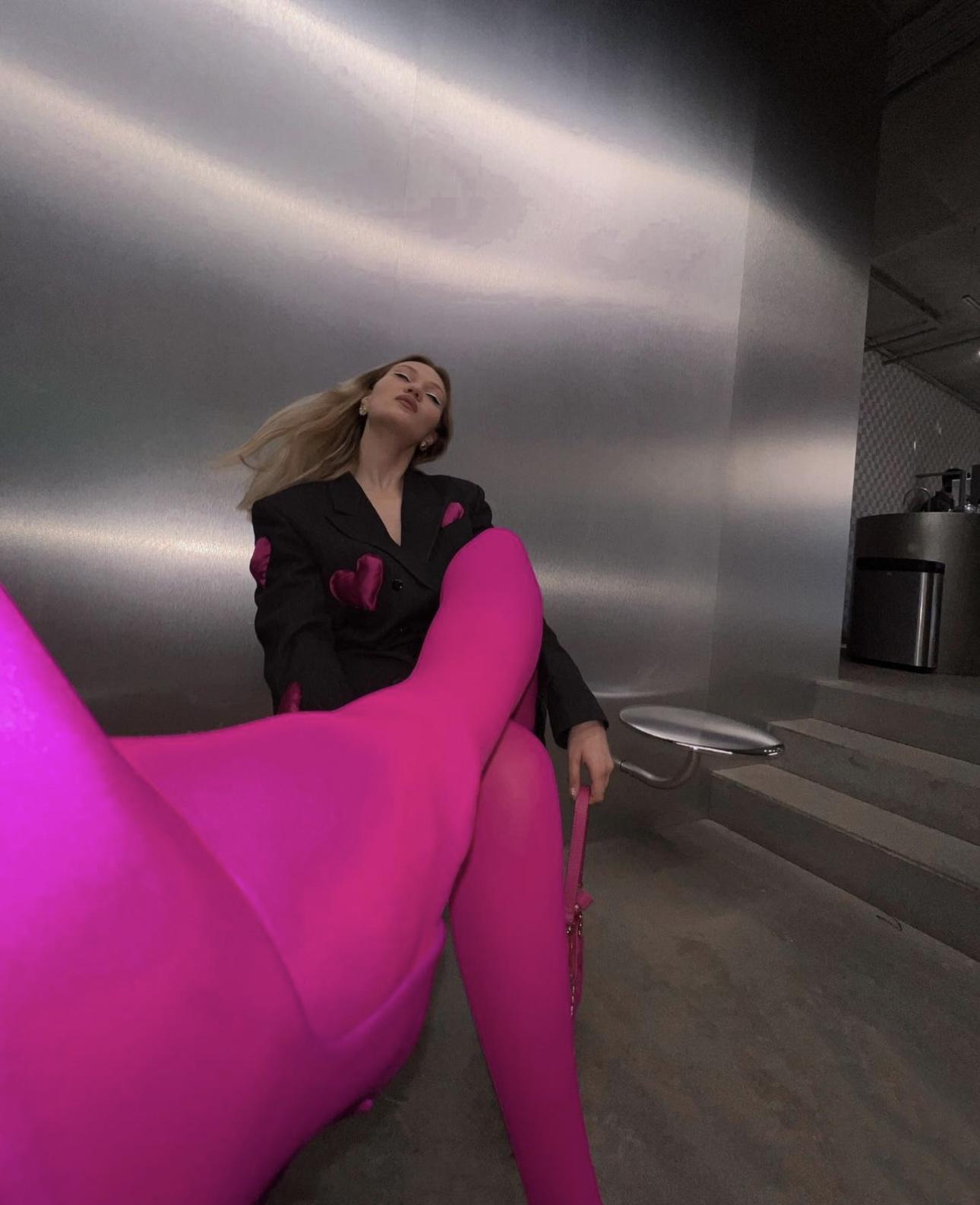 Колготки капроновые 60 Den Розовый (14424993) - фото 9 Колготки капроновые 60 Den Розовый (14424993) - фото 9