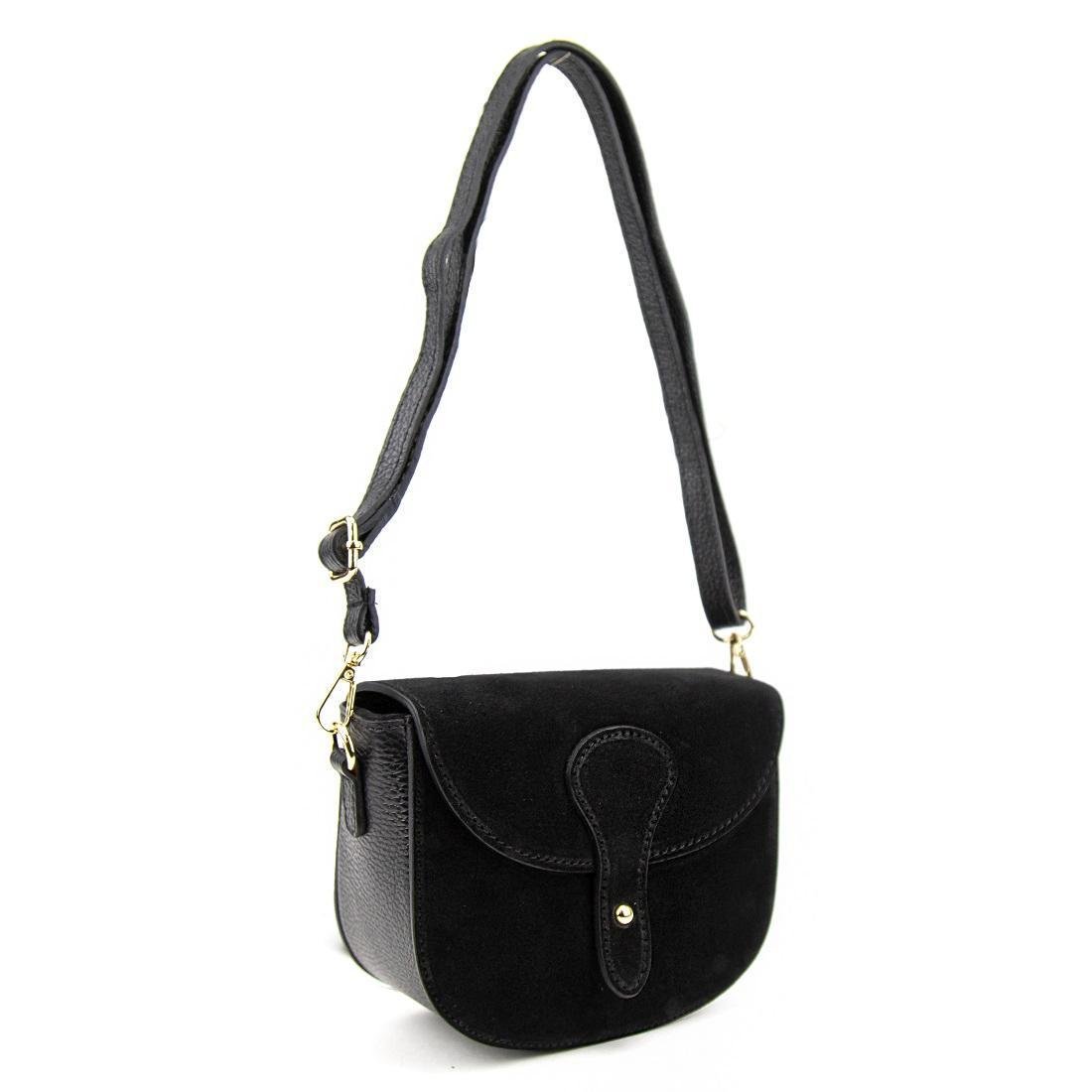 Женская сумка замшевая Firenze Italy F-IT-9876A Черный (2798991939) - фото 6