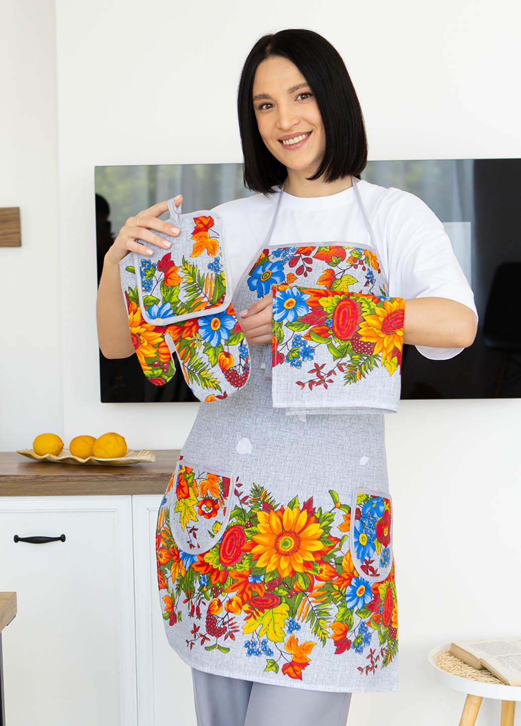 Фартук/перчатка/прихватка/полотенце Золотая осень 4 предмета (кнзос) - фото 3 Фартук/перчатка/прихватка/полотенце Золотая осень 4 предмета (кнзос) - фото 3