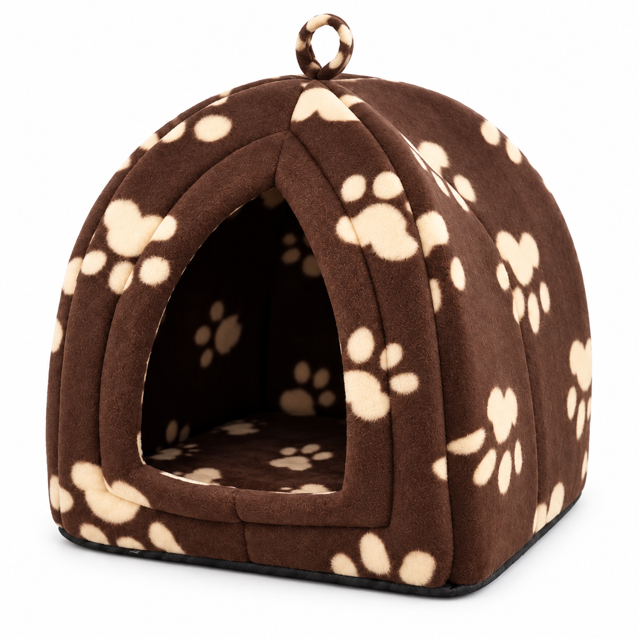 Мягкий домик Pet Hut лежанка-будка для кошек и собак Коричневый (56760)