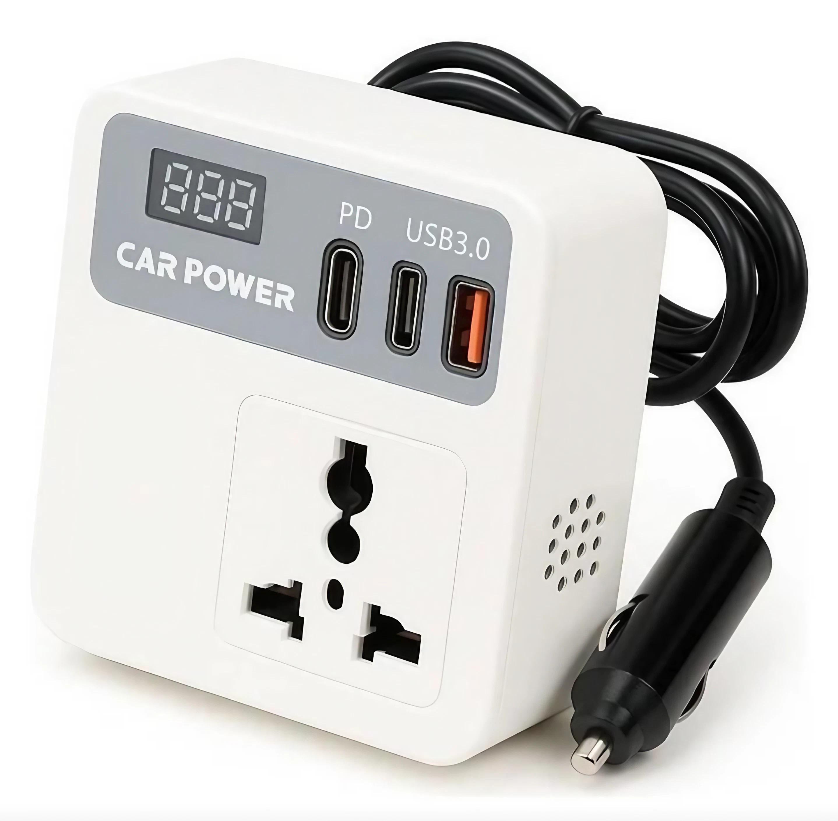 Автомобільний інвертор від прикурювача Car Power 12-220V з USB (mtx-NF-00009784)