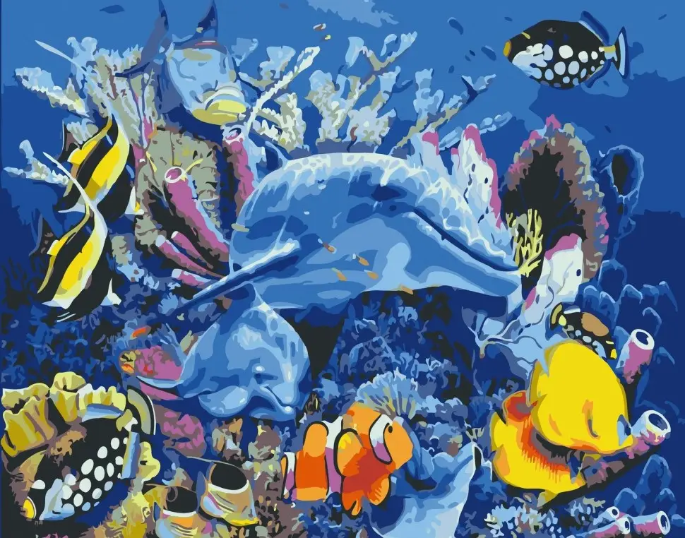 Картина по номерам ART CRAFT Жизнь на рифе 40x50 см (ACR-10624-AC)