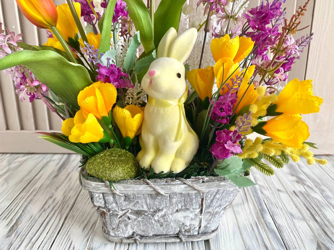 Композиція Великодня з фігуркою зайчика (10173231) - фото 3 Композиція Великодня з фігуркою зайчика (10173231) - фото 3