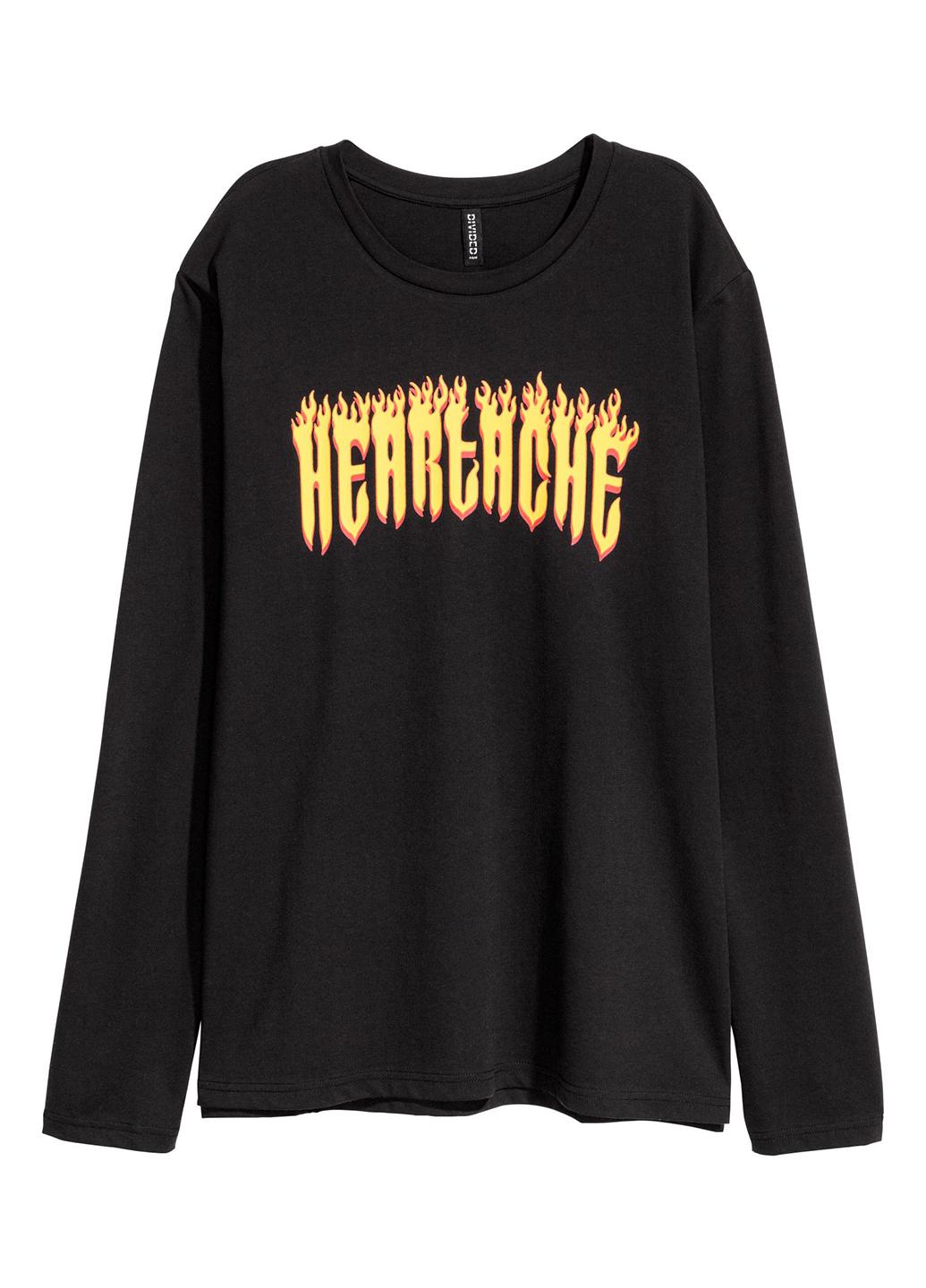 Свитшот женский H&M XS Черный (500269b42)