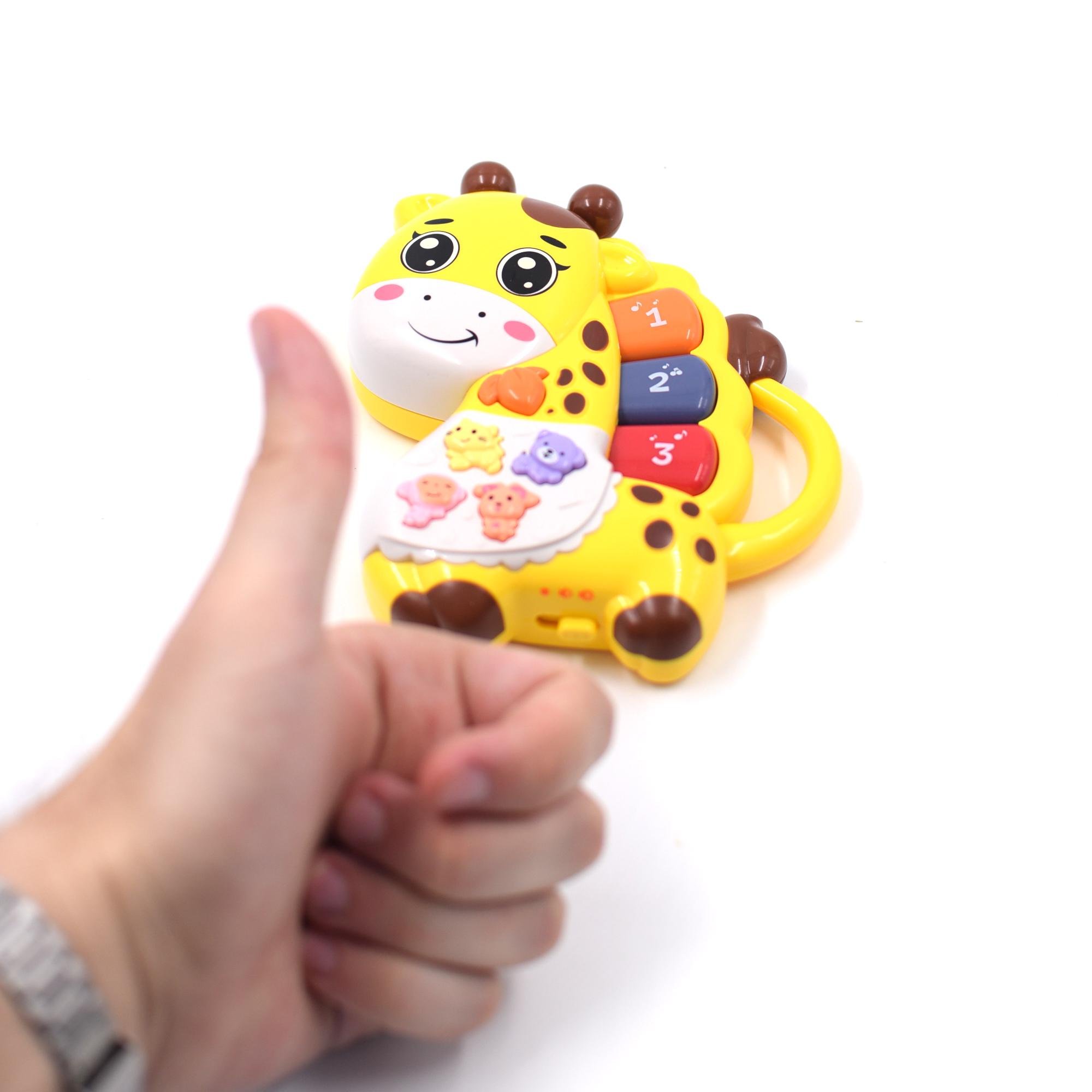 Іграшка розвиваюча музична TK Group піаніно жираф з українською озвучкою Жовтий (116330j) - фото 5 Іграшка розвиваюча музична TK Group піаніно жираф з українською озвучкою Жовтий (116330j) - фото 5