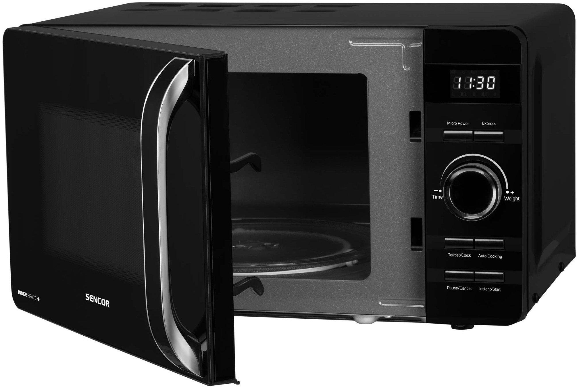 Мікрохвильова піч Sencor з електронним керуванням 800 Вт 17 л Чорний (SMW5117BK) - фото 2 Мікрохвильова піч Sencor з електронним керуванням 800 Вт 17 л Чорний (SMW5117BK) - фото 2