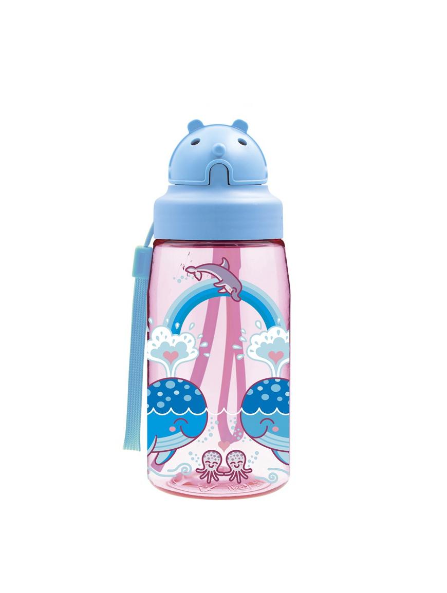 Бутылка Laken Tritan OBY Bottle 0,45 L  Love Whales (1004-OBYLO)