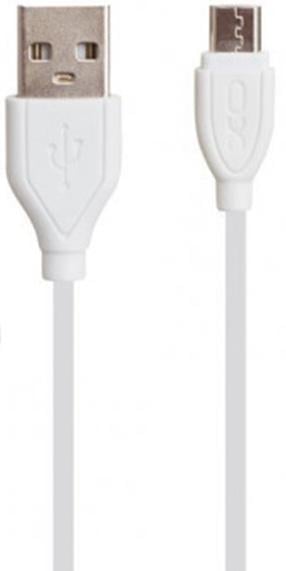 Кабель интерфейсный Xo NB8 USB-microUSB 1 м White (13261)