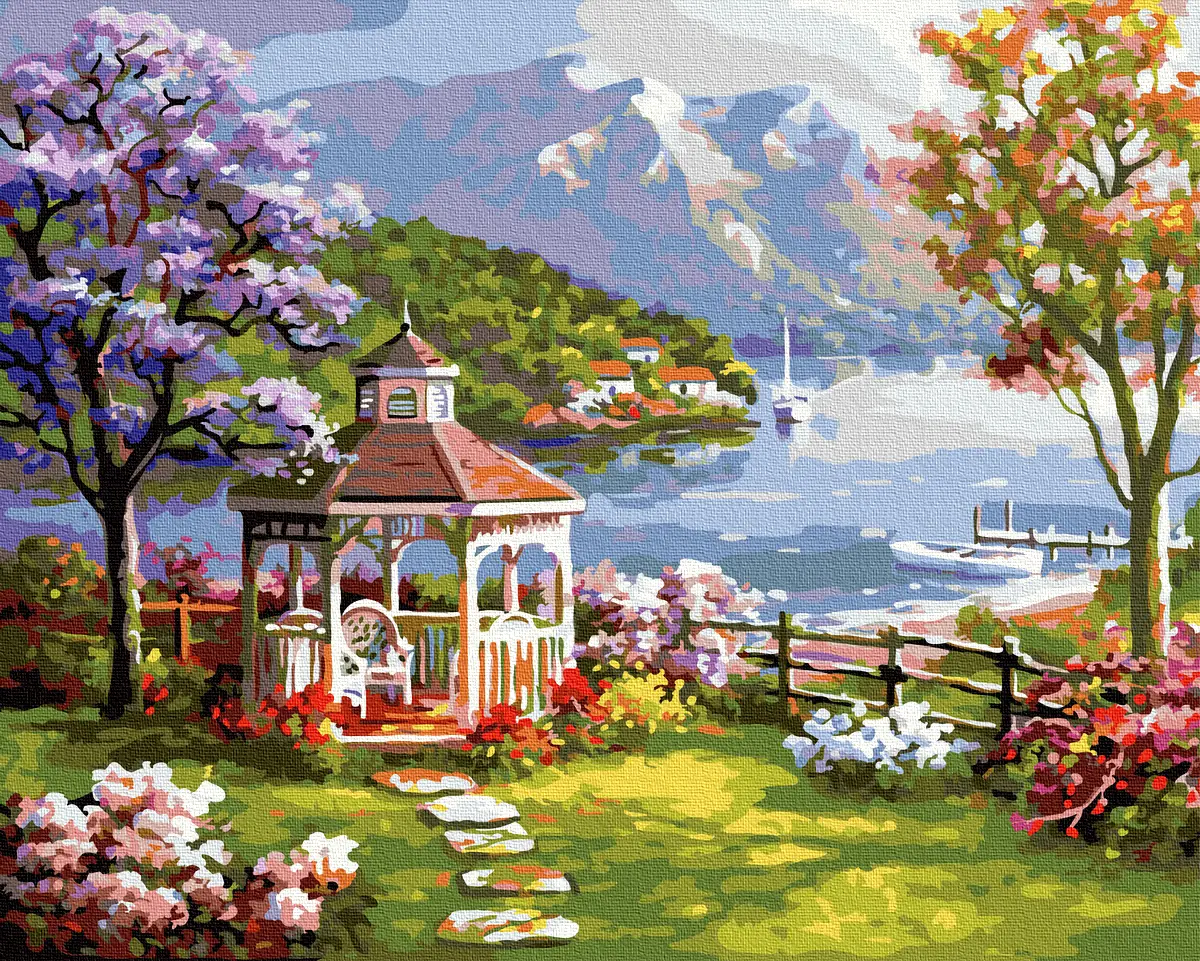 Картина по номерам Brushme Беседка на бегеру моря 40x50 см (BRM37978)