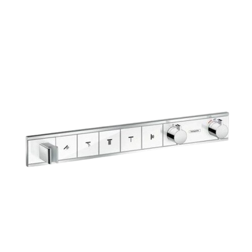 Термостат скрытого монтажа Hansgrohe RainSelect на 5 выходов Белый/Хром (15358400)