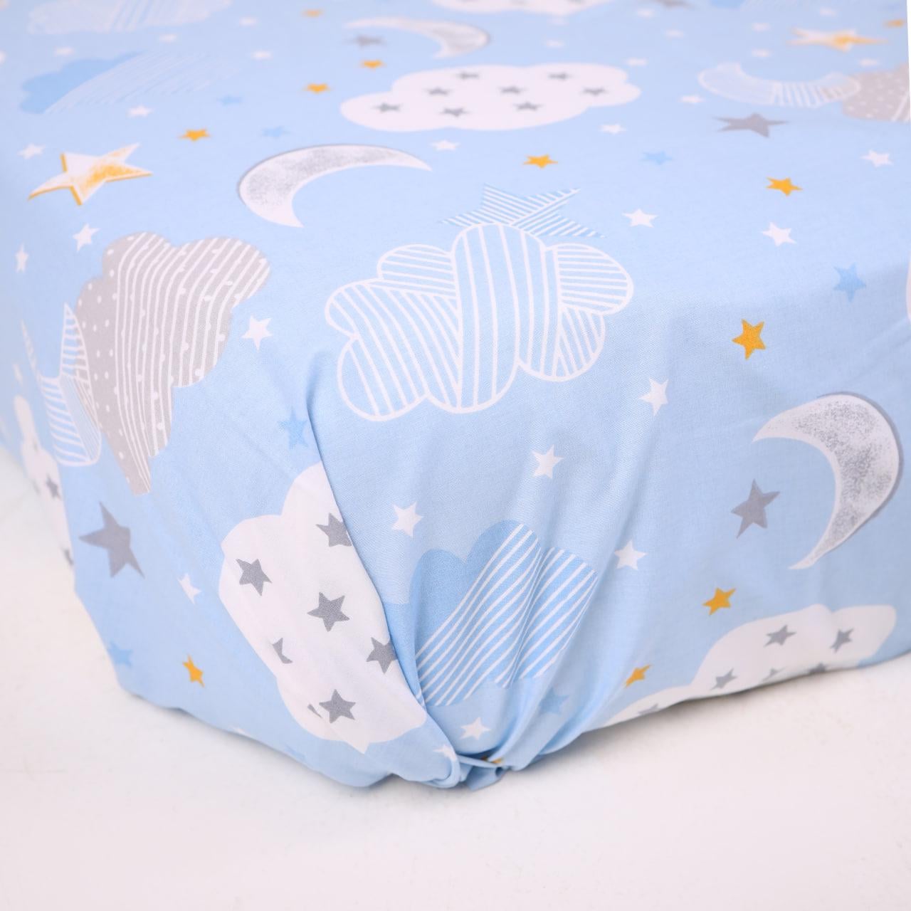 Простынь на резинке Cute Bears ранфорс 70х130х10 см (36978564)