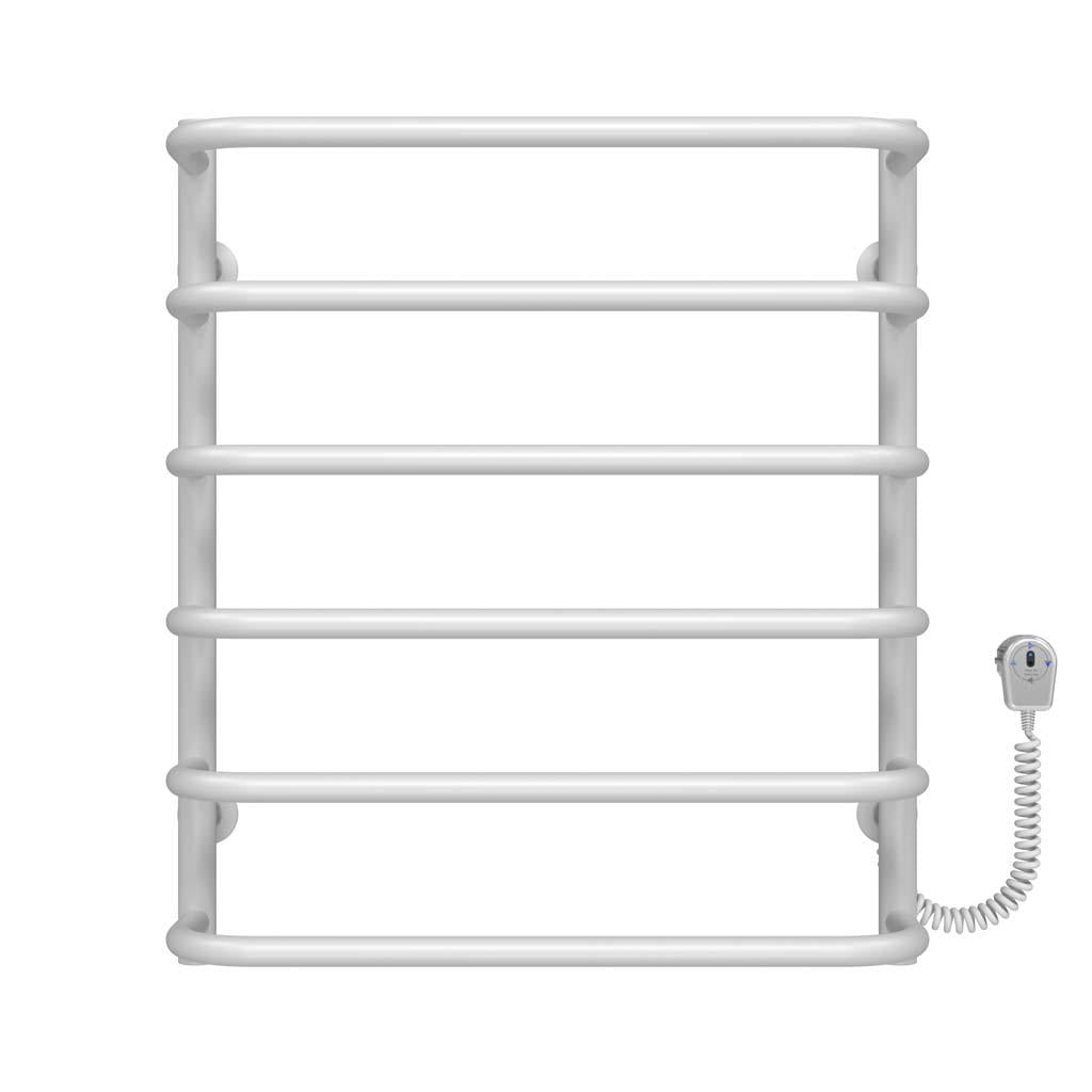 Полотенцесушитель электрический Deffi Стандарт П6 EF16 крашеная сталь 500х600 мм Белый (D.SS.60.50.6.EWR5)