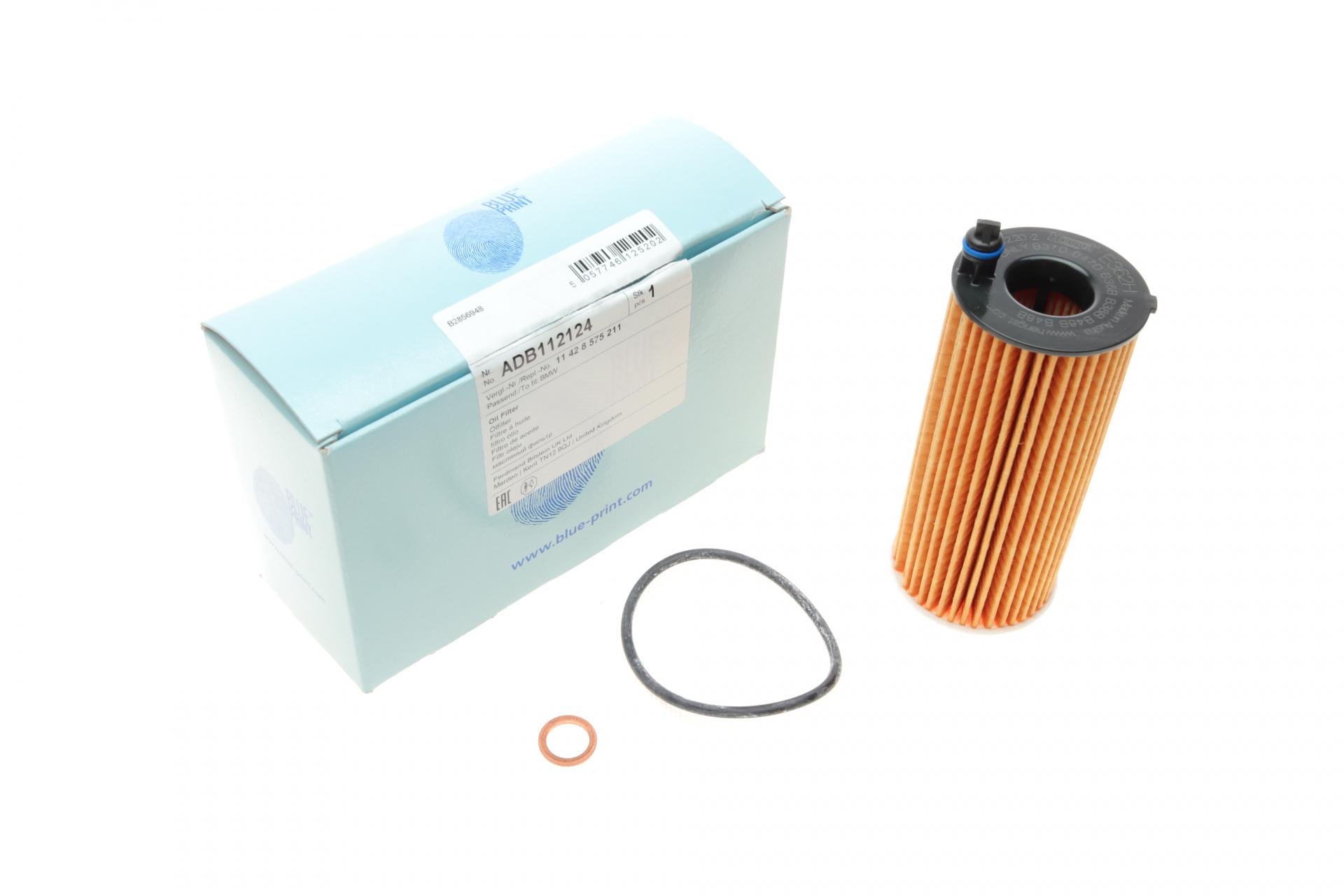 Фильтр масляный BLUE PRINT для BMW 1 F21/3F30/F80/5F10/7G11/G12 12- B37/B38/B47/B48 (ADB112124)