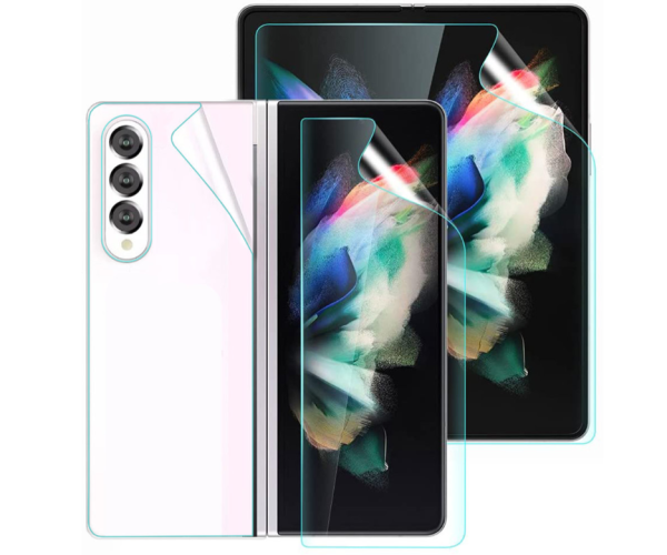 Противоударная гидрогелевая пленка Hydrogel Film для Samsung Galaxy Z Fold3 5G на заднюю панель, Transparent
