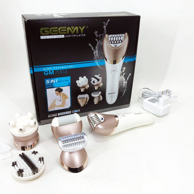 Эпилятор GEEMY GM-7003 5в1 беспроводной аккумуляторный (tf7414) - фото 15 Эпилятор GEEMY GM-7003 5в1 беспроводной аккумуляторный (tf7414) - фото 15