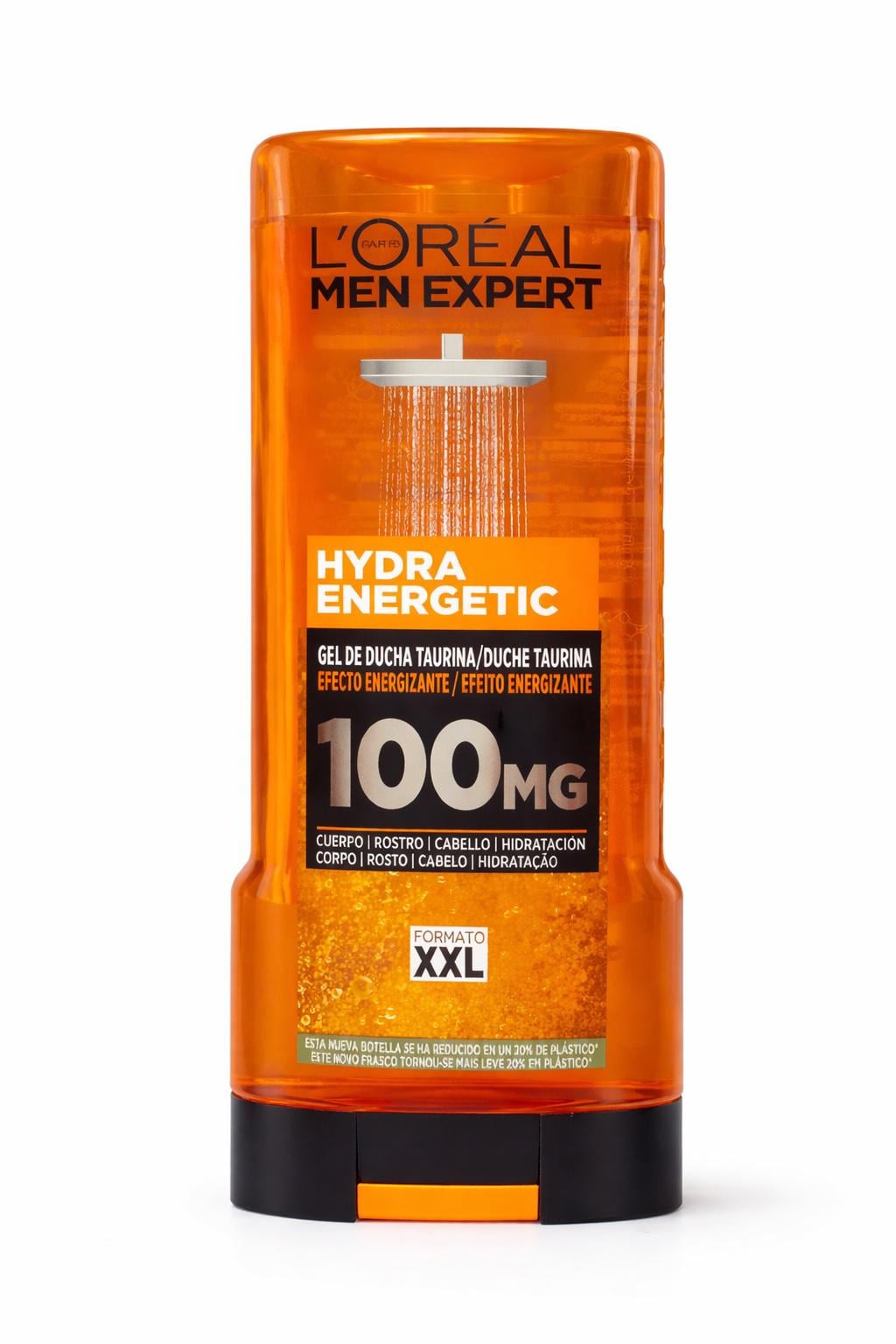 Гель для душа мужской с таурином L'Oréal Men Expert Hydra Energetic 100MG XXL