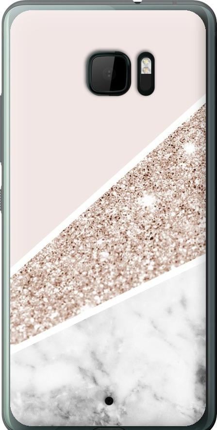 Чехол на HTC U Ultra Пастельный мрамор (4342u-833-42517)