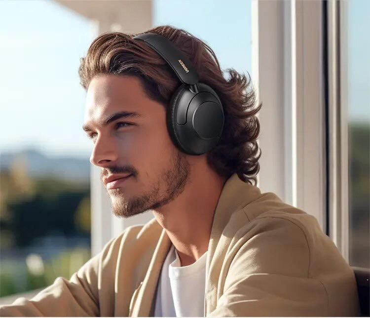 Навушники UGREEN HP202 HiTune Max5 Hybrid Active Noise 43dB Cancelling Headphones LDAC HiRes 90 годин Чорний (25255) - фото 4