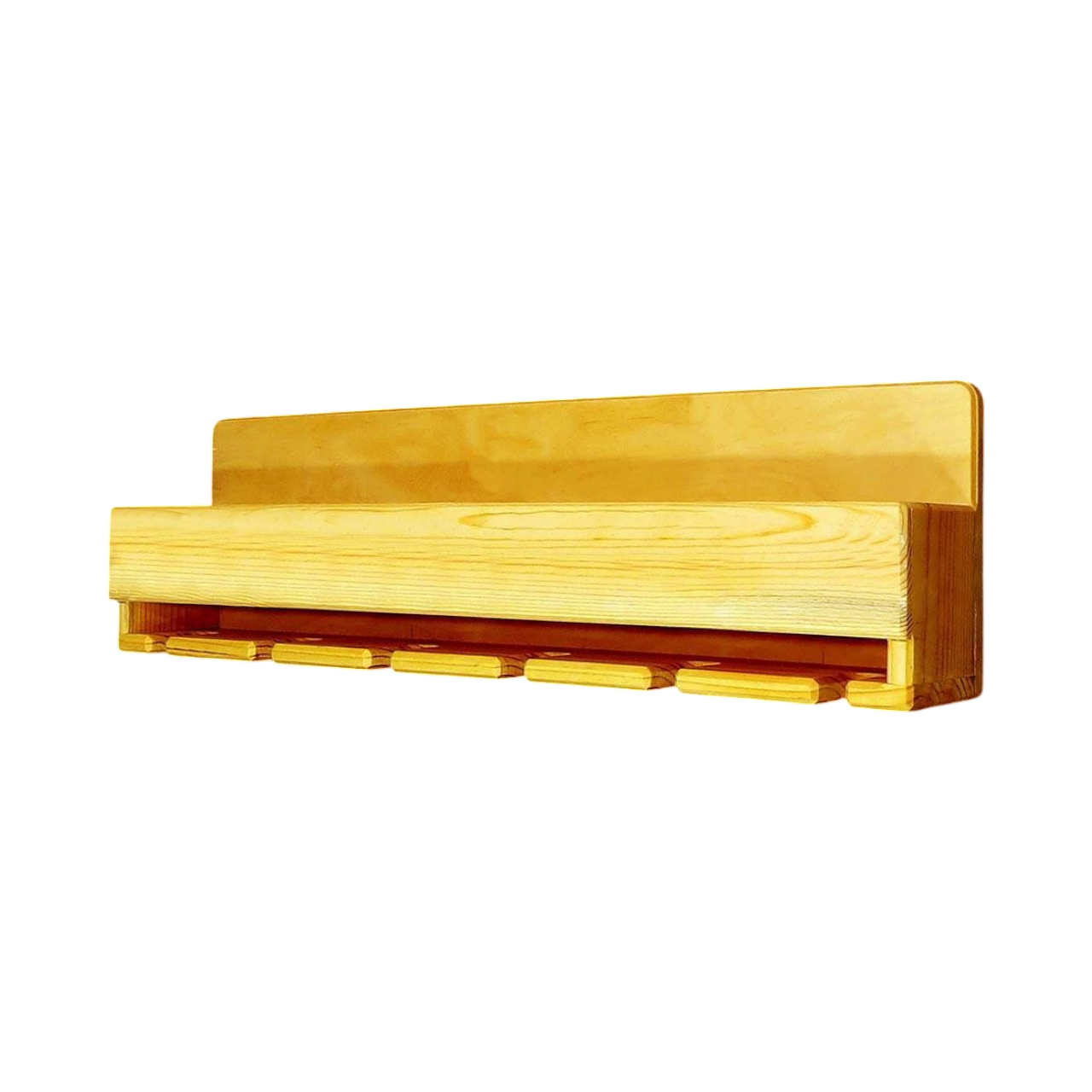 Полка для вина настенная из дерева Окахара Карри (ПНК-017503)