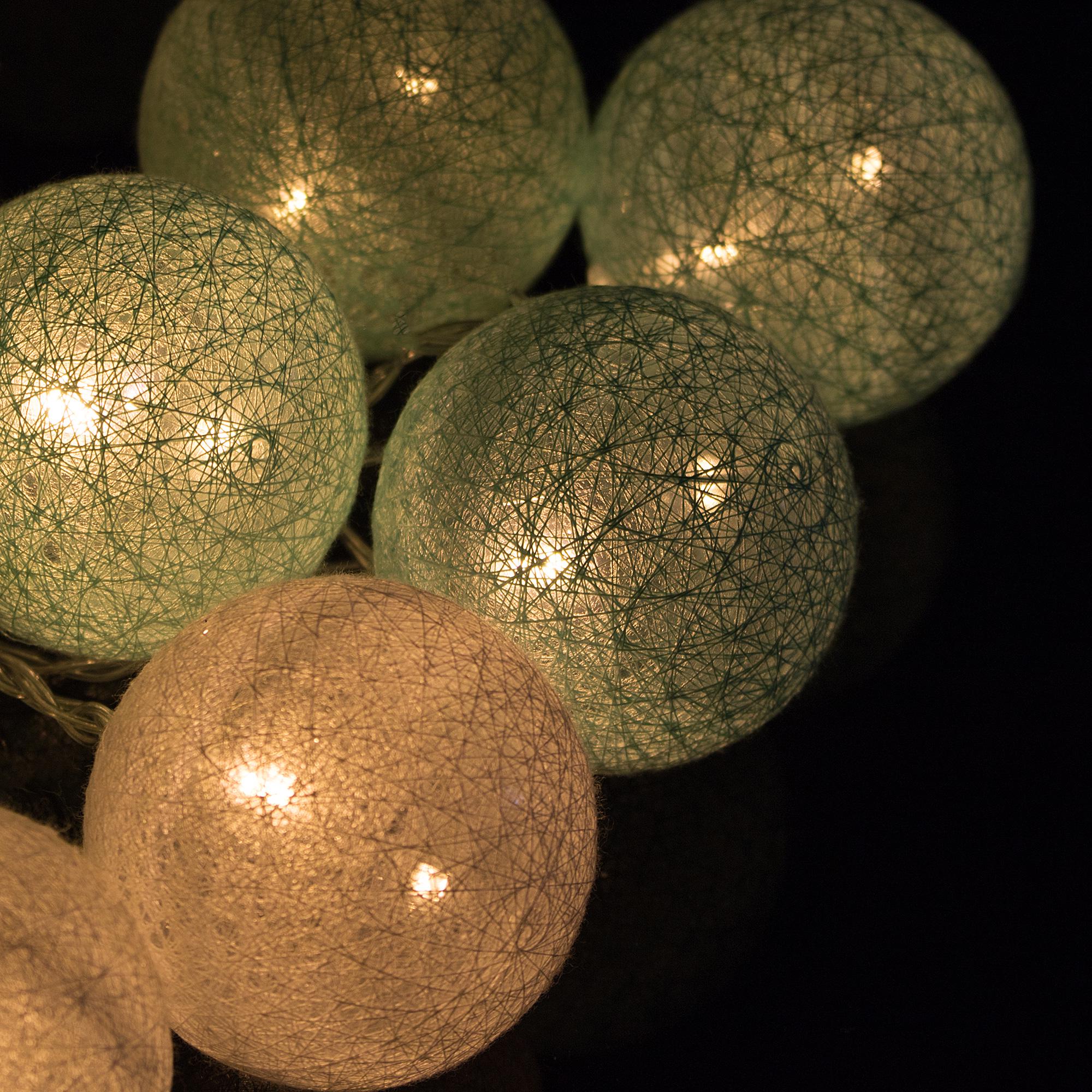 Гірлянда на батарейках Springos Cotton Balls 30 LED 6 м Warm white (CL0052) - фото 4 Гірлянда на батарейках Springos Cotton Balls 30 LED 6 м Warm white (CL0052) - фото 4