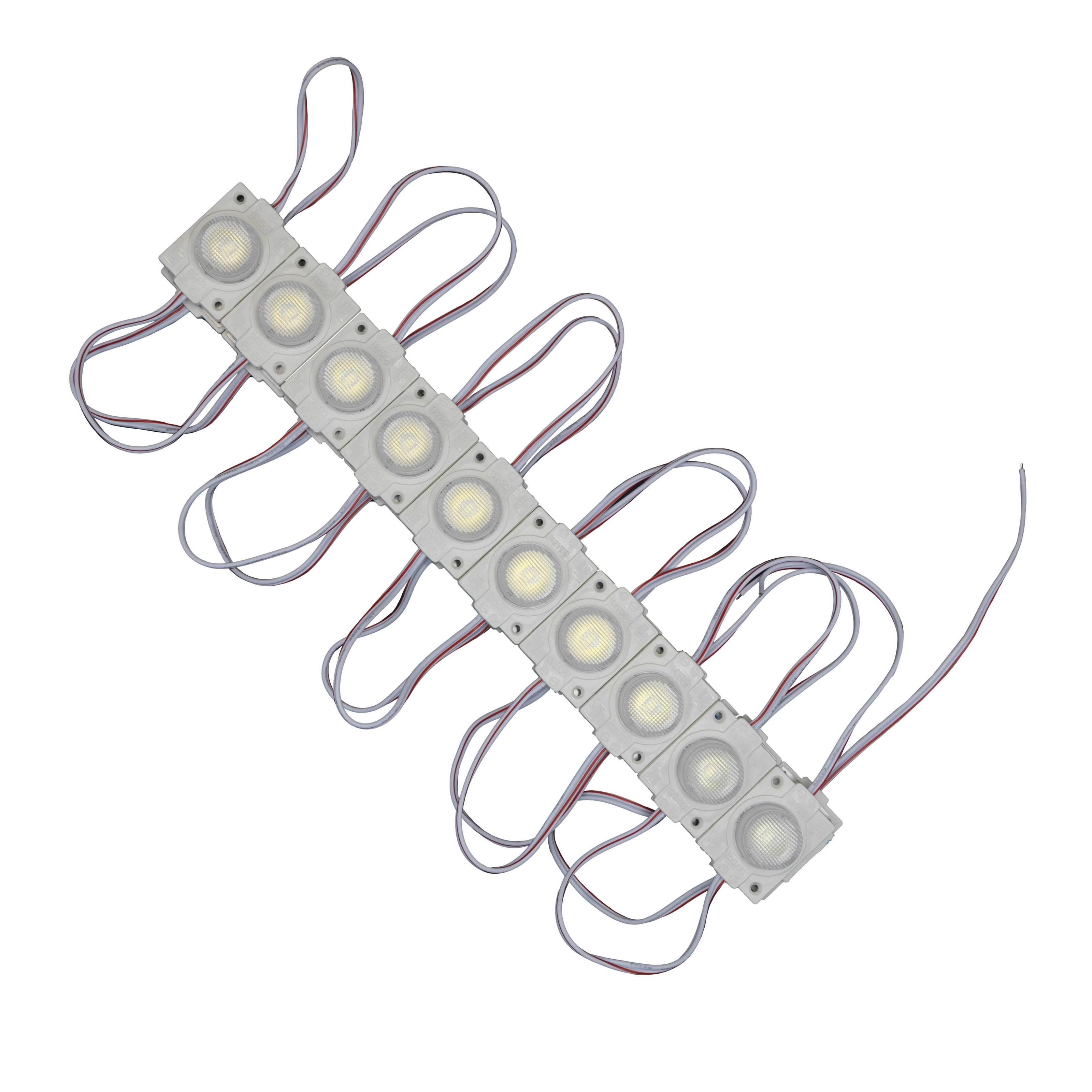 Світлодіодний модуль Prolum Т1 SMD3030 1LED з лінзою 12V 1,5W IP66 Білий (30273862)