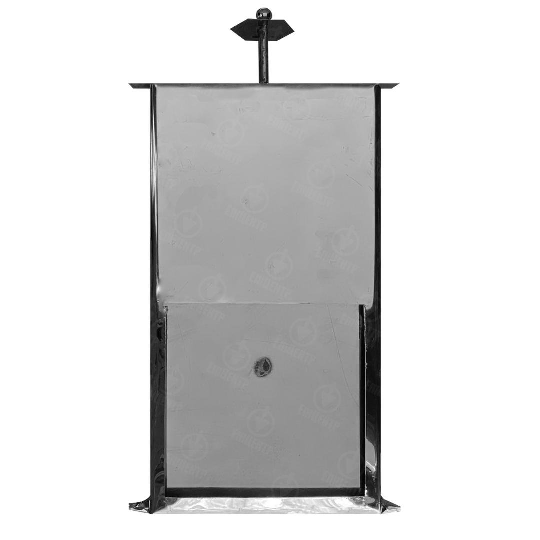 Шибер печной из нержавейки для кухни 240х455 мм (8405)