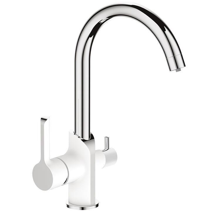 Cмеситель для кухни MIXXUS Premium Edem 021 MI5924 на две воды Белый (132040) Cмеситель для кухни MIXXUS Premium Edem 021 MI5924 на две воды Белый (132040)