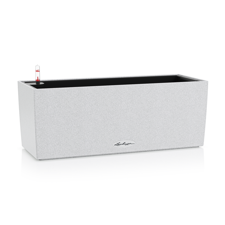 Розумний горщик Lechuza Balconera Stone 50 прямокутний 8 л 19x50x19 см Кварцовий білий