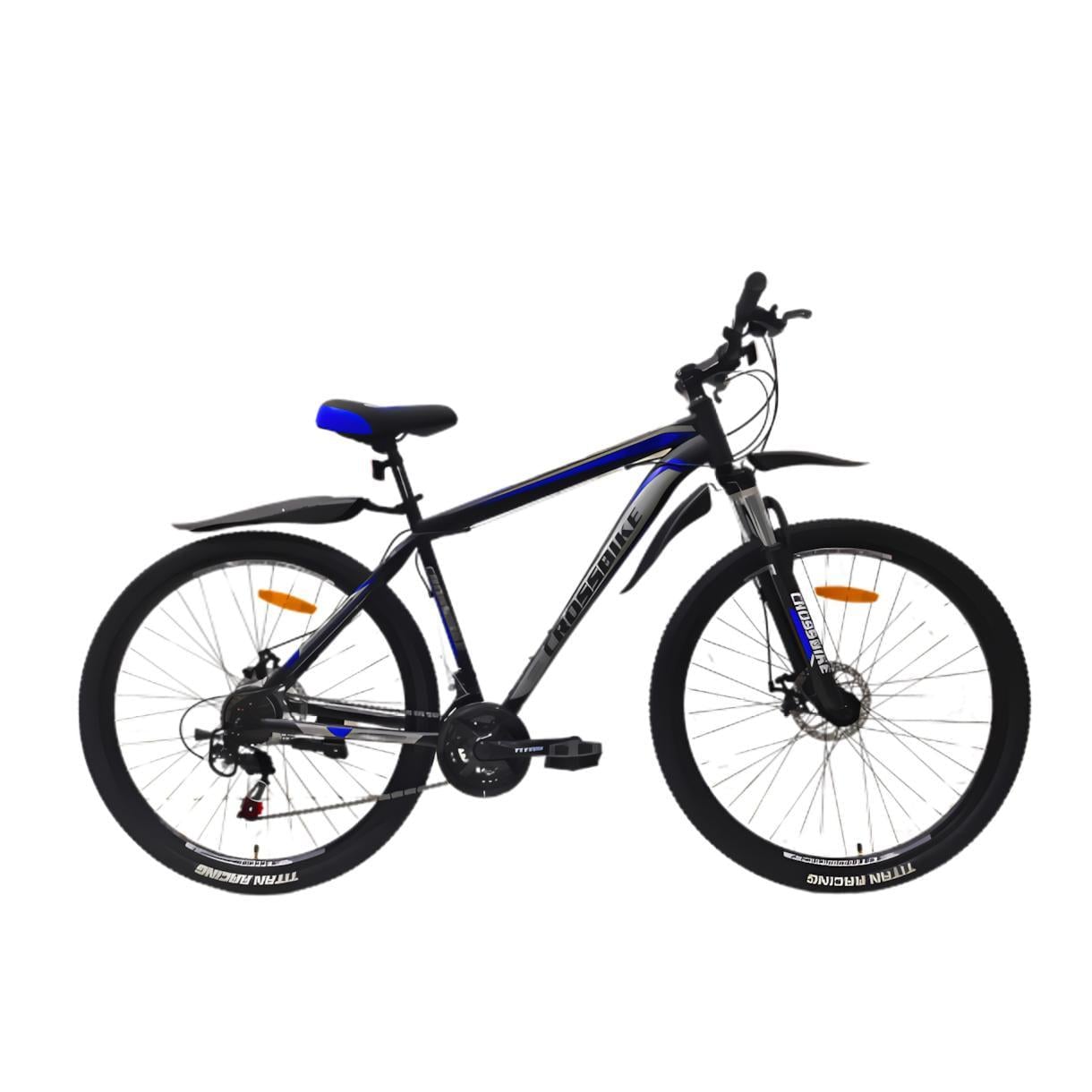 Велосипед CrossBike Storm 2024 27,5" 15" Черный/Синий