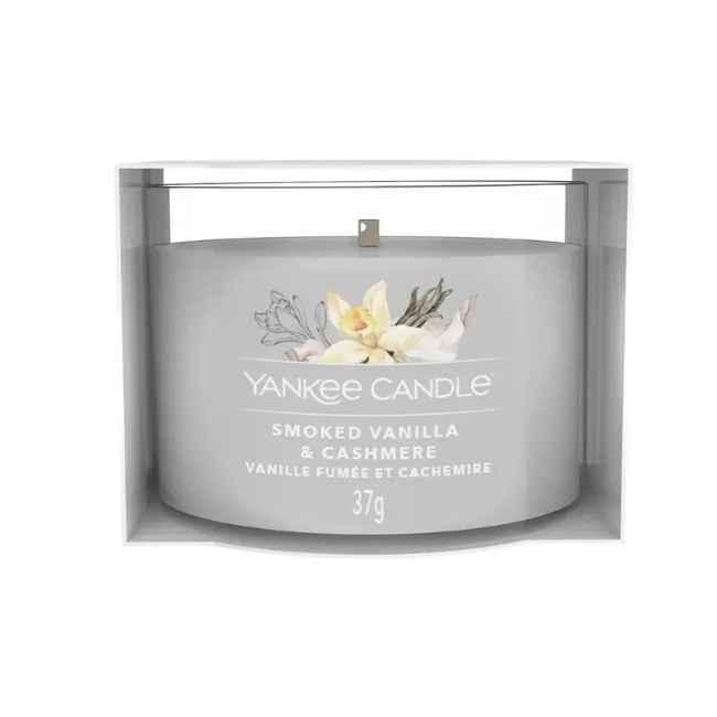 Ароматична свічка Yankee Candle Smoked Vanilla & Cashmere Mini 37 г (5038581125763)