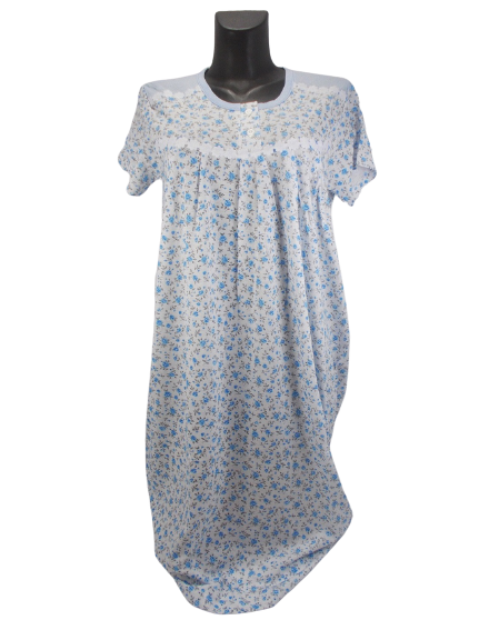 Ночная рубашка женская хлопковая Best 05 р. 50 Белый/Голубой (1579824579) Ночная рубашка женская хлопковая Best 05 р. 50 Белый/Голубой (1579824579)