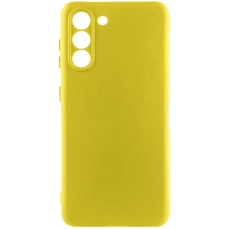 Противоударный чехол Silicone Cover Lakshmi Full Camera (A) для Samsung Galaxy S22 Желтый