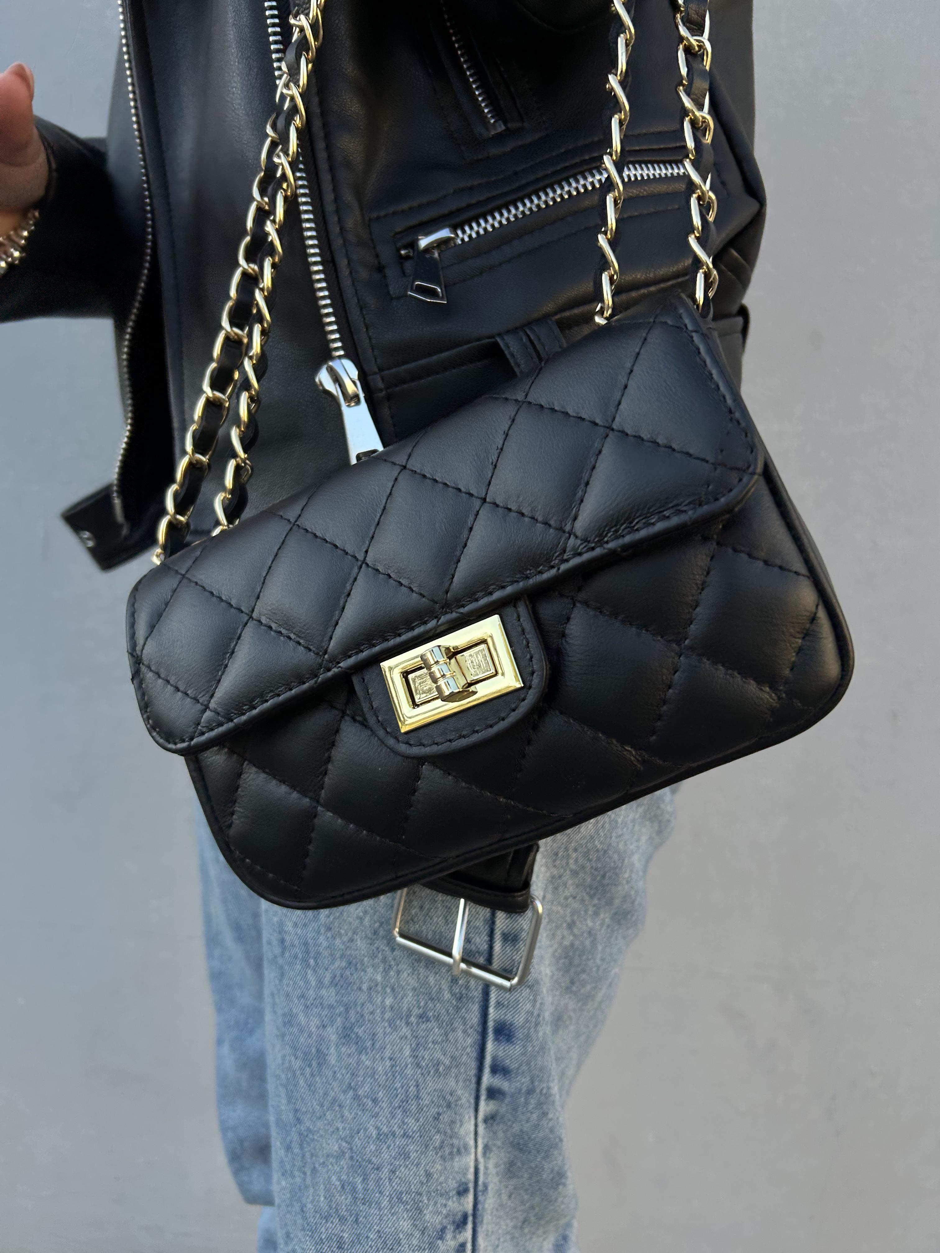 Сумка жіноча з натуральної шкіри Чорний (IT-1023-1) - фото 3