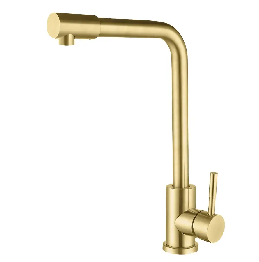 Змішувач для кухні Nett WG-33 нержавіюча сталь Золотий (NET-032520)