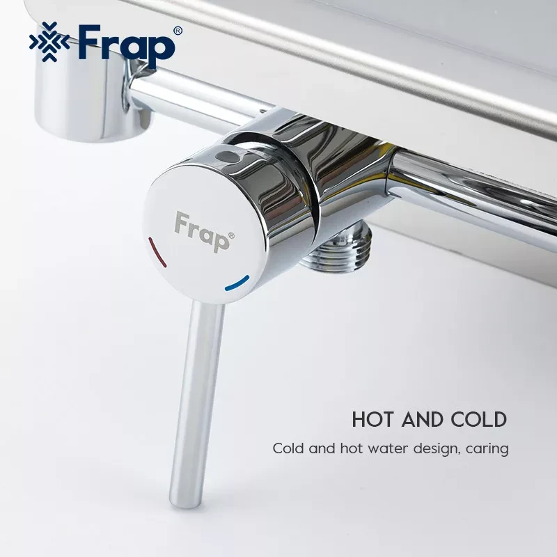 Гигиенический душ скрытого монтажа Frap F7516 с держателем бумаги и полкой Хром (F7516) - фото 3