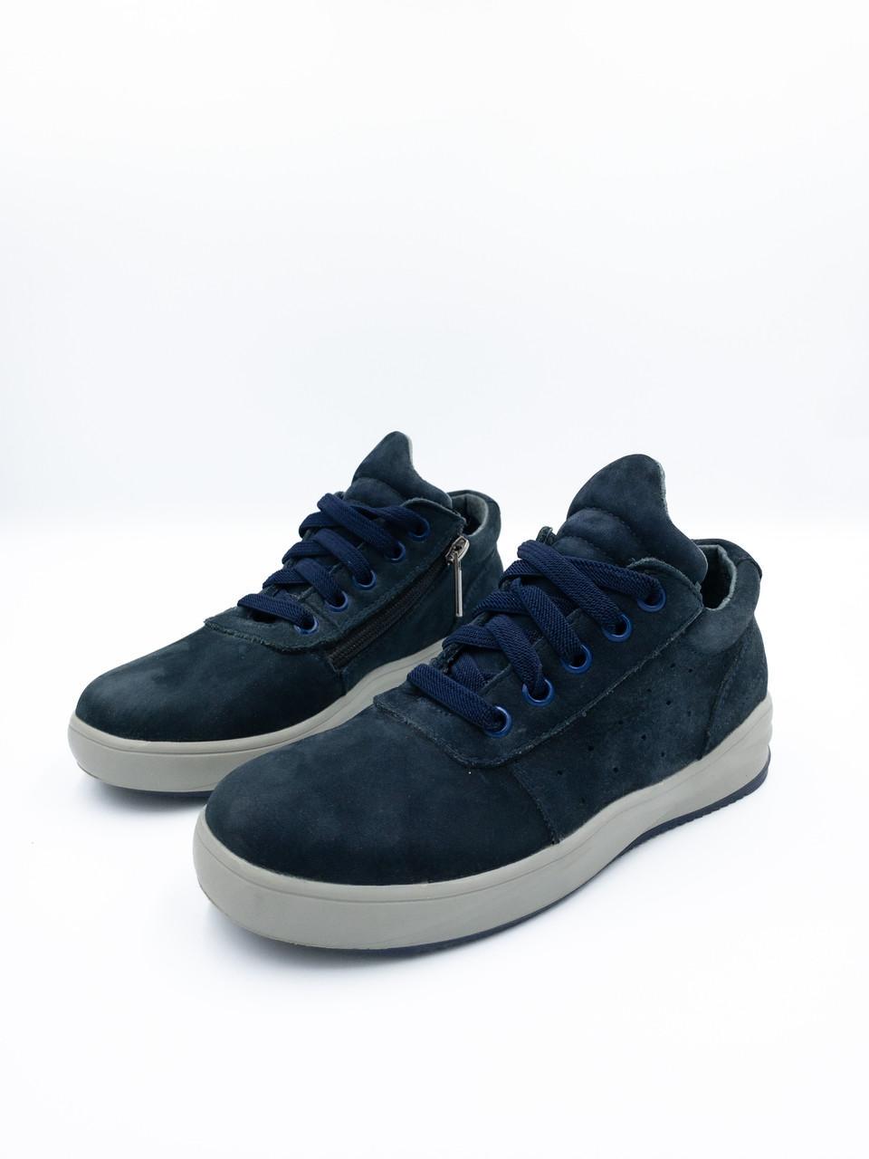 Кроссовки для мальчика Bistfor натуральная кожа р. 32 Синий (87128/205) - фото 2