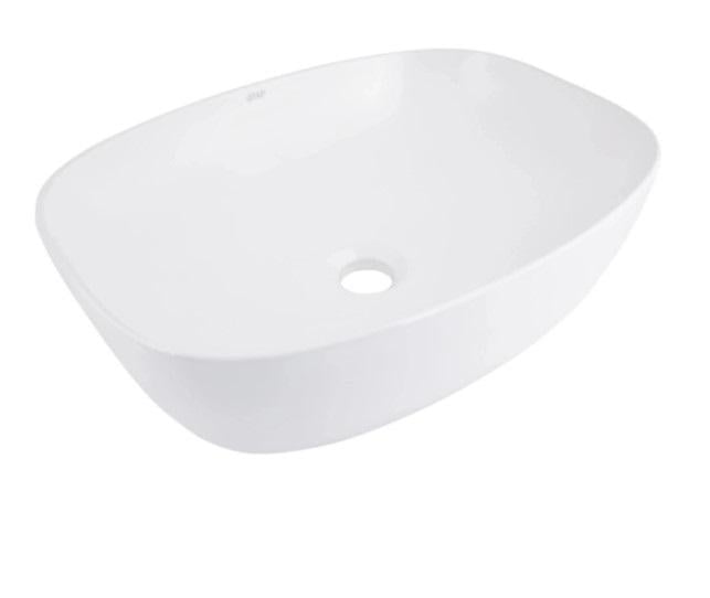 Раковина накладная Qtap Cardinal 500x380x140 мм с донным клапаном White (QT04116302W48464)