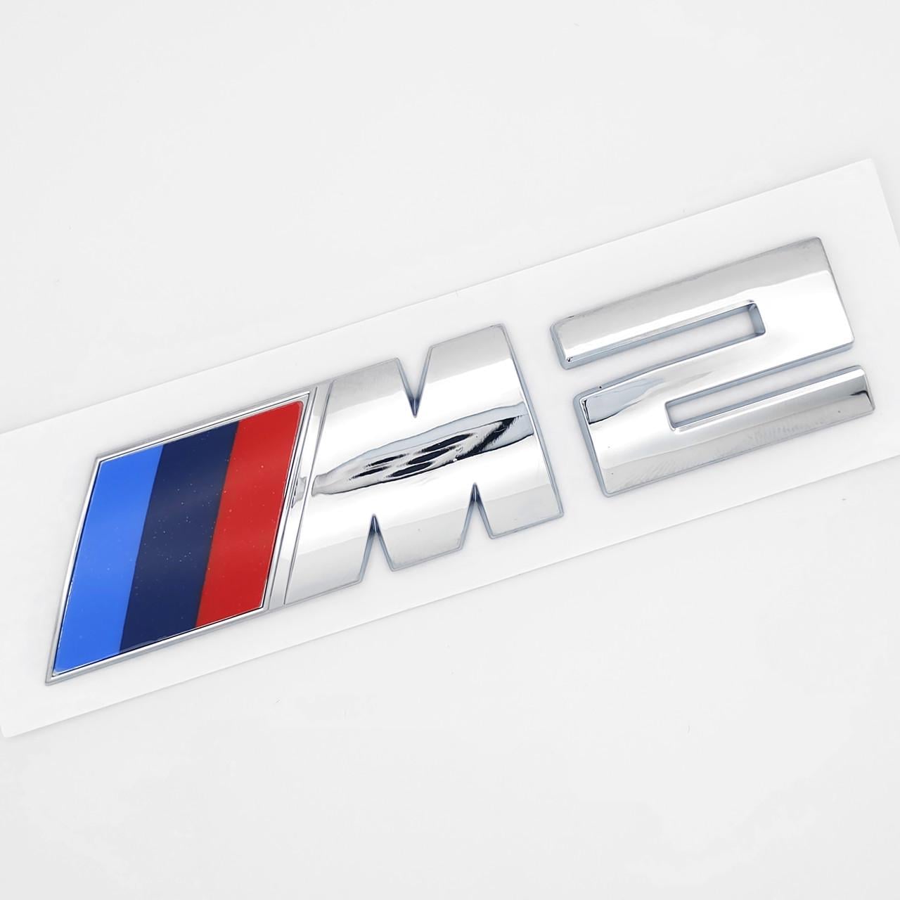 Емблема напис M2 BMW 11,5х2,7 см ABS Хром глянцевий (3037988785)