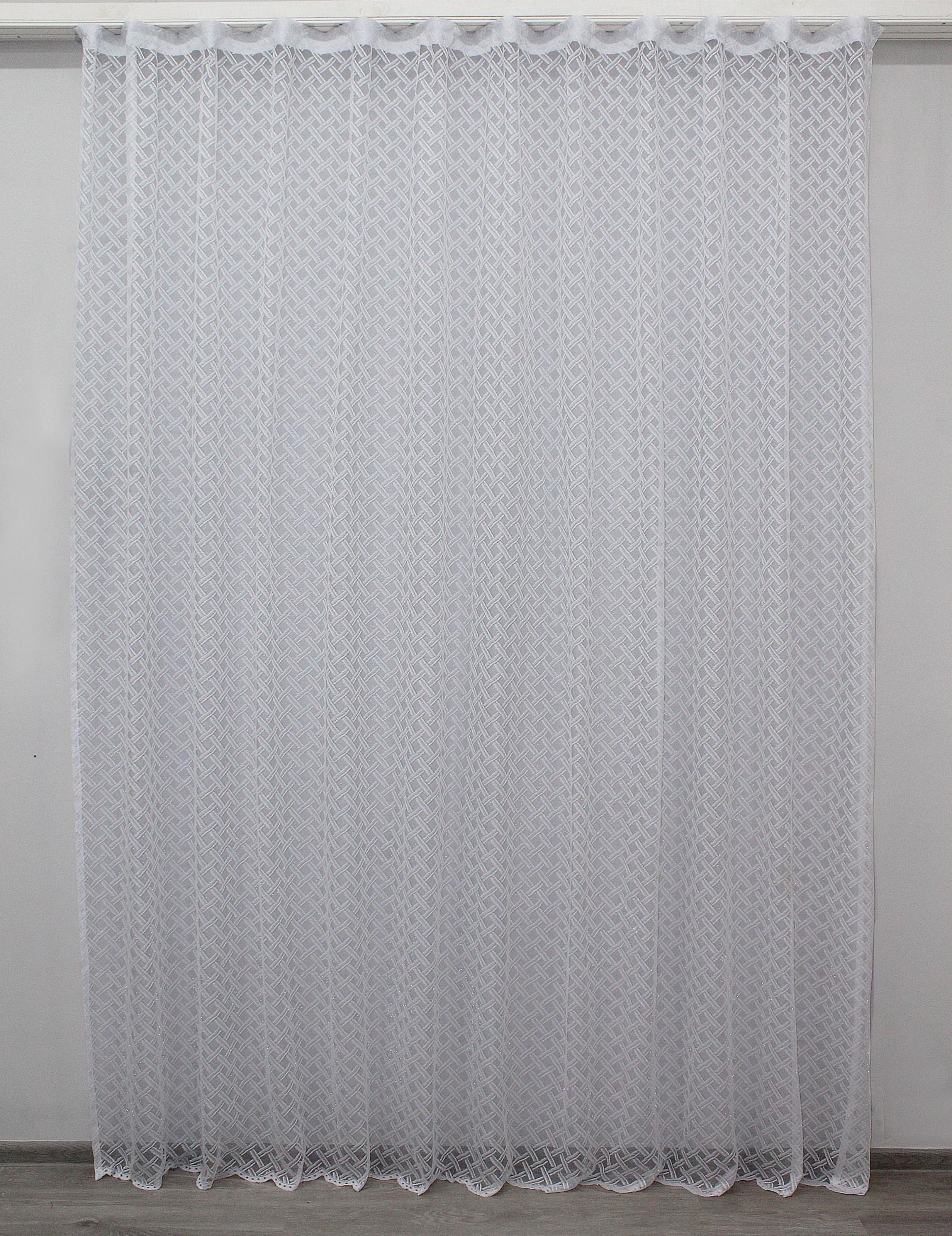 Тюль VR-Textil 1186т Розалия жаккард 300х270 см Белый (40-938)