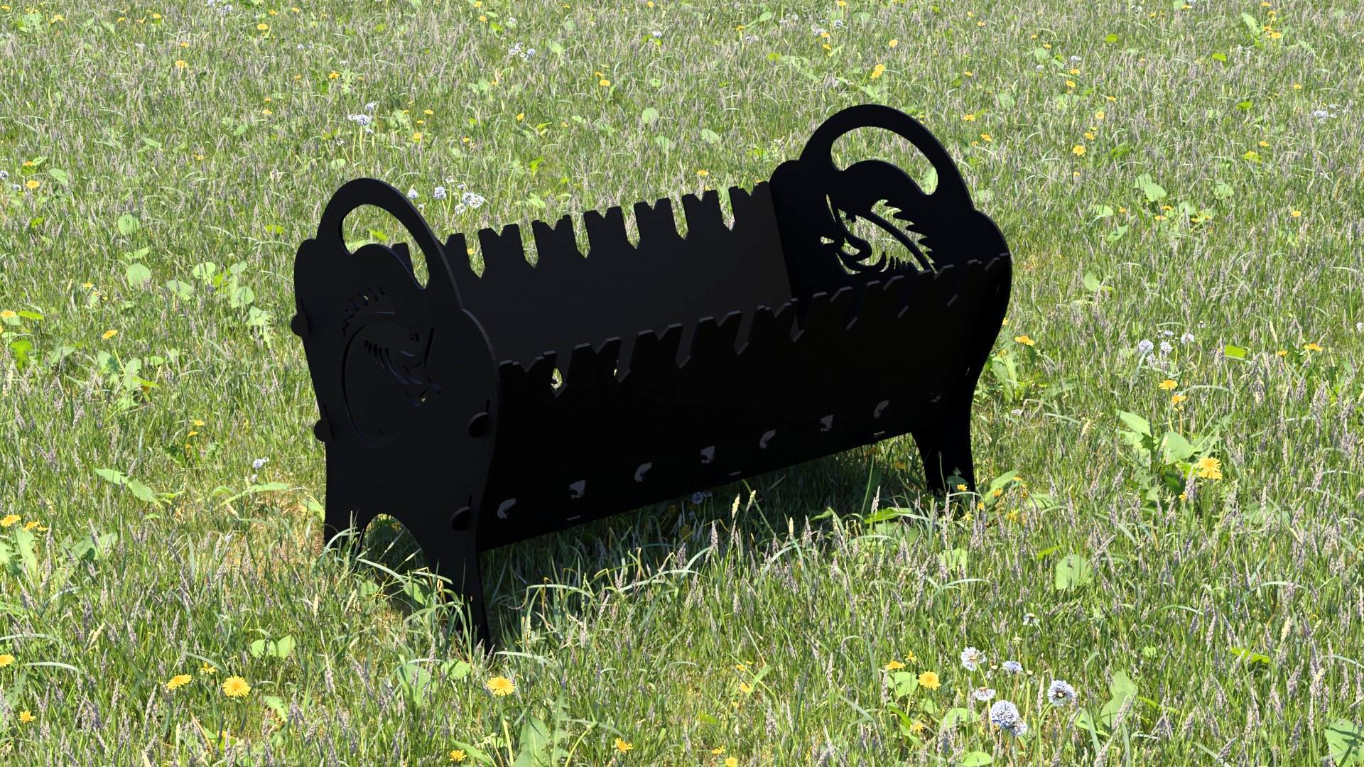 Мангал розбірний Loft-Craft Рибка (GD003)