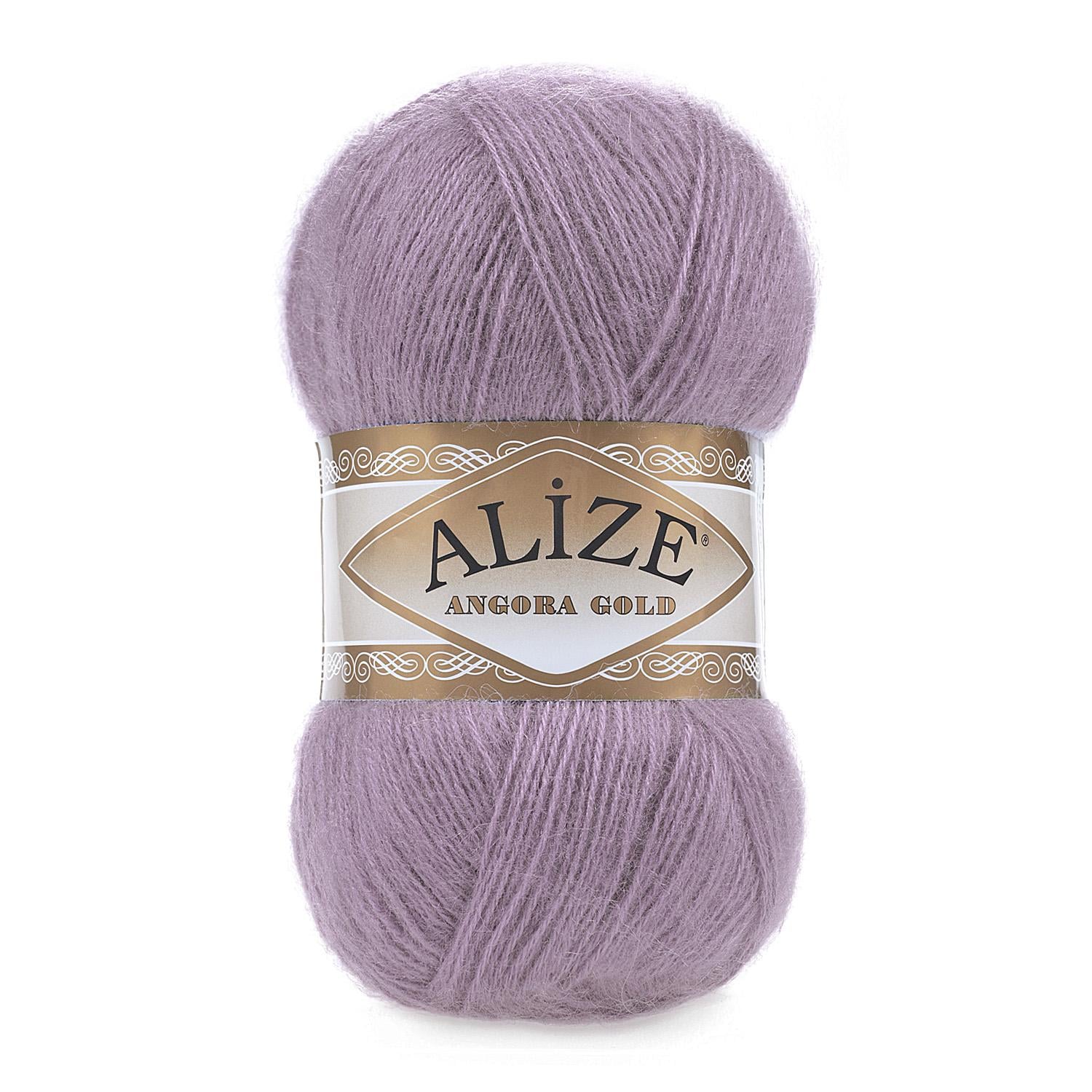 Пряжа Alize Angora Gold 312 Темно-лиловый (6302)