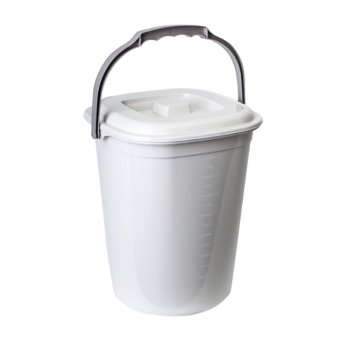 Відро Алеана Smart з кришкою пластик 9 л Білий троянда/Какао (УТ000097231)